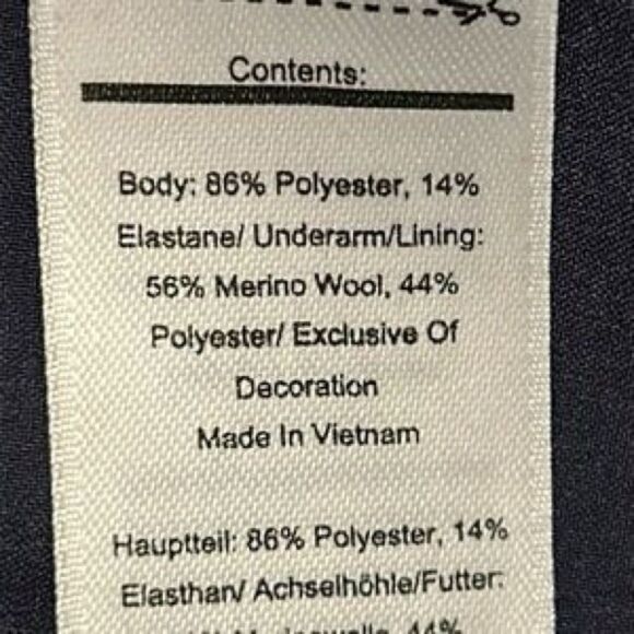 Smartwool Short Sleeve Athletic Dress Navy and Black | S - Picture 4 of 6